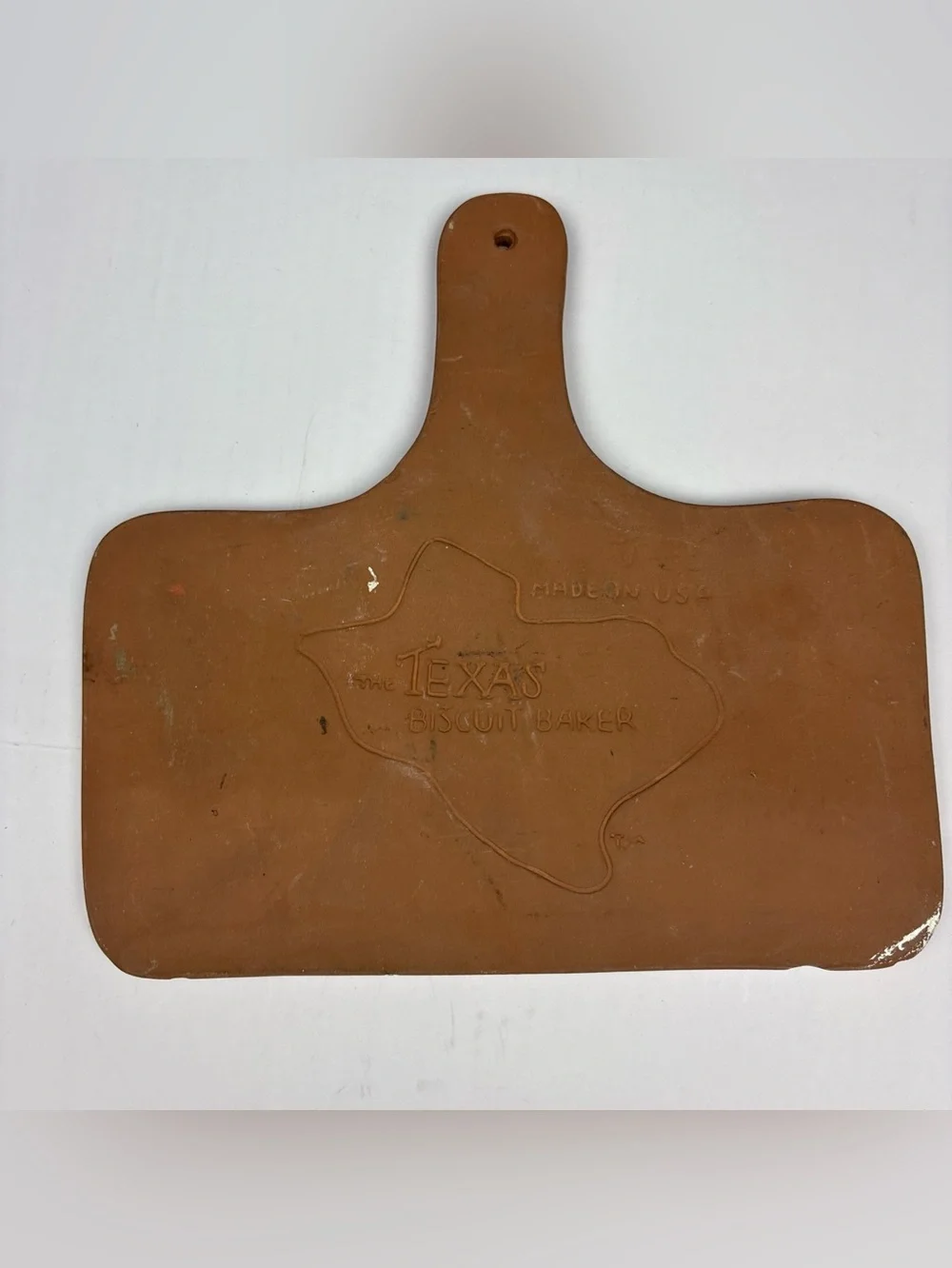 The Texas Biscuit Baker Made In USA Terracotta Clay Bread Warmers Vintage Baking
